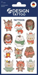 Matrica, tetoválás, 1 ív, 76x120 mm, AVERY ZWECKFORM, "Z-Design No.54151",  állatok